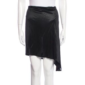 Ann Demeulemeester Black KneeLength Asymmetrical Skirt